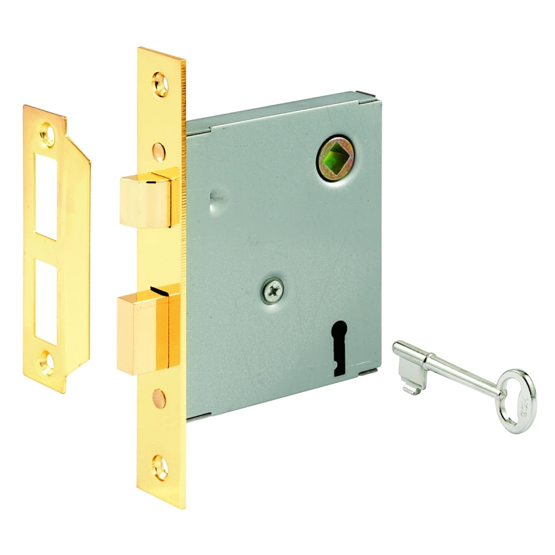Defender Security E 2294 Mortise Interior Lockset, Polished Brass, Steel