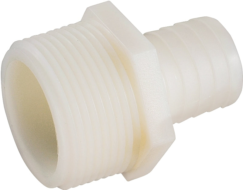 Anderson Metals 53701-1012 Connector, 3/4 x 5/8 in, MIP x Barbed, Nylon