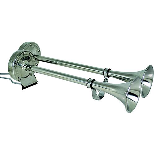 Marinco Dual Trumpet Electric Horn Stainless Steel