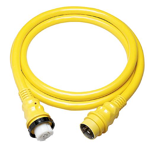 Marinco 50 Amp 125V Standard ShorePower Cordset, Yellow