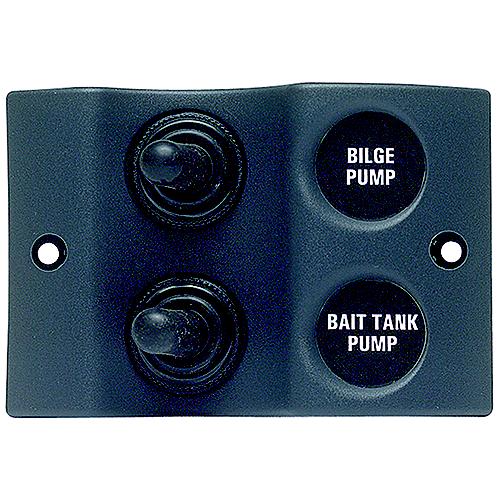Marinco Micro Sprayproof Switch Panel 2 x 2-Way Switch