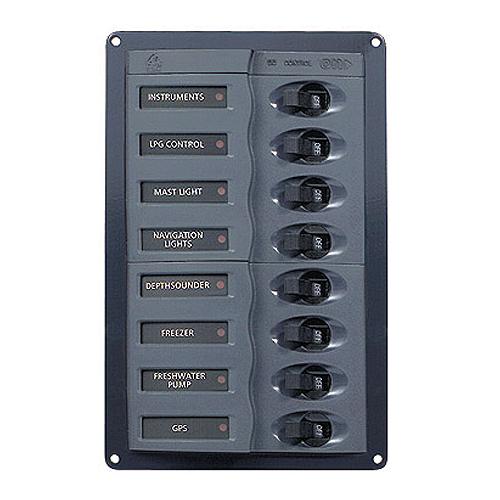 Marinco 901V DC Circuit Breaker 8-Way Vertical Panel