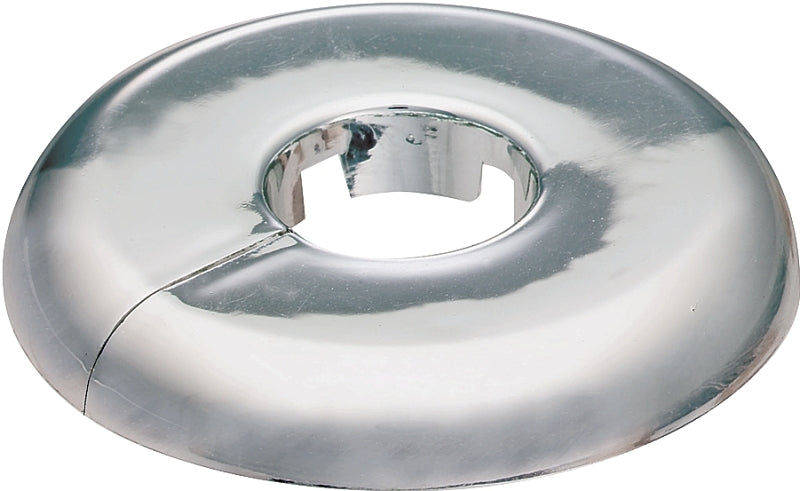 Plumb Pak PP811-31 Floor and Ceiling Plate, 3-1/2 in OD, For: 1 in Iron Pipes, Plastic, Chrome