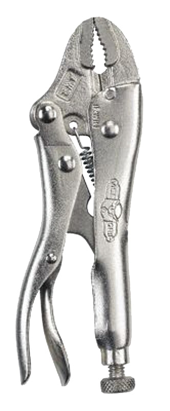 Irwin Original 1002L3 Locking Pliers, 4 in OAL, 15/16 in Jaw Opening, Plain Grip Handle, 1/4 in W Jaw, 1-7/16 in L Jaw