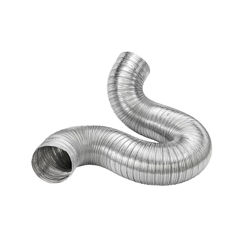 Lambro 306 Flexible Semi-Rigid Duct, 6 in, 8 ft L, Aluminum
