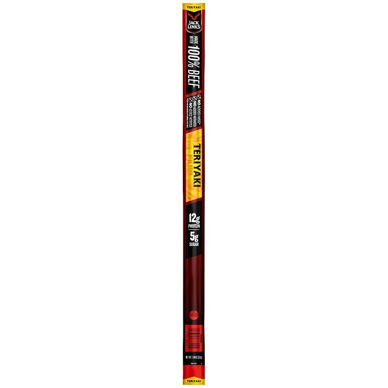 Jack Link's 10000029384 Beef Stick, Teriyaki, 1.84 oz, Pack of 24