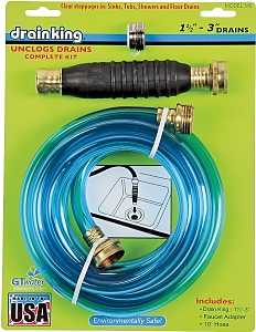Drain King 340 Drain Opener/Cleaner, 50 to 80 psi Pressure, 1-1/2 to 3 in Drain