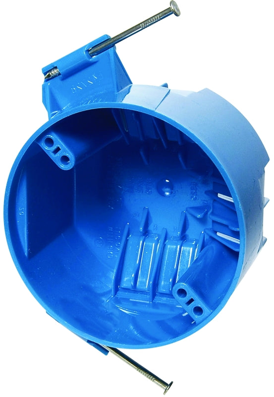 Carlon B520A-UPC Ceiling Box, 2-1/4 in D, 1-Gang, Polycarbonate, Blue