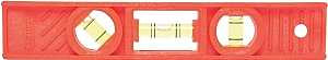 STANLEY 42-294 Torpedo Level, 8 in L, 3-Vial, 1-Hang Hole, Non-Magnetic, ABS, Orange