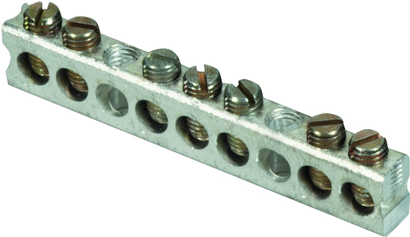 Square D PK7GTACP Ground Bar Kit, 0.31 in L, 7-Terminal, Aluminum