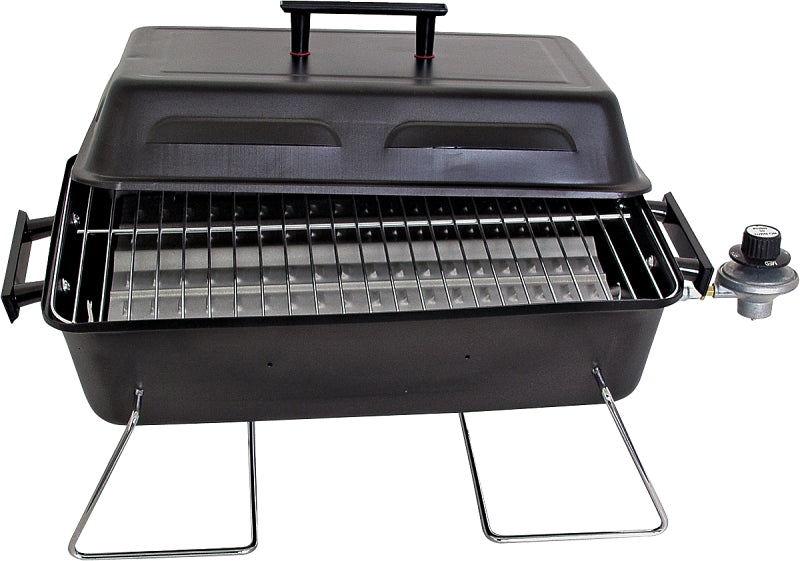 Char-Broil 465133010 Portable Gas Grill, 11,000 Btu, Propane, 1-Burner, 190 sq-in Primary Cooking Surface, Black