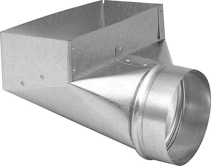 Imperial GV0627-C Wall Register Angle Boot, 9-1/2 in L, 12 in W, 8 in H, 90 deg Angle, 30 ga Gauge, Steel, Galvanized