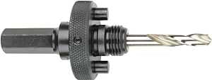 Milwaukee 49-56-7240 Hole Saw Arbor, 5/8-18 Thread, 7/16 in Shank, Hex Shank, Hardened Steel