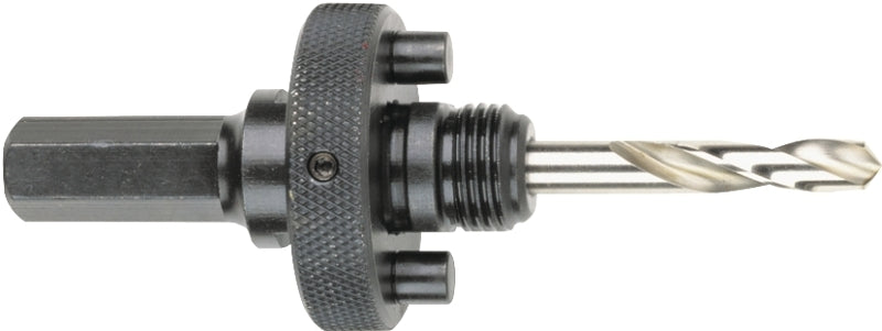 Milwaukee 49-56-7240 Hole Saw Arbor, 5/8-18 Thread, 7/16 in Shank, Hex Shank, Hardened Steel