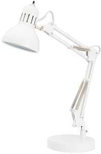 Boston Harbor TL-WK-134E-WH-3L Swing Arm Work Lamp, 120 V, 60 W, 1-Lamp, CFL Lamp, White