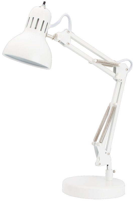 Boston Harbor TL-WK-134E-WH-3L Swing Arm Work Lamp, 120 V, 60 W, 1-Lamp, CFL Lamp, White