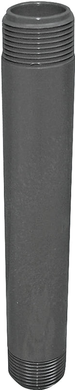 Genova P-34-8 Pipe Nipple, 3/4 in, MIP, PVC, Gray, SCH 80 Schedule, 8 in L