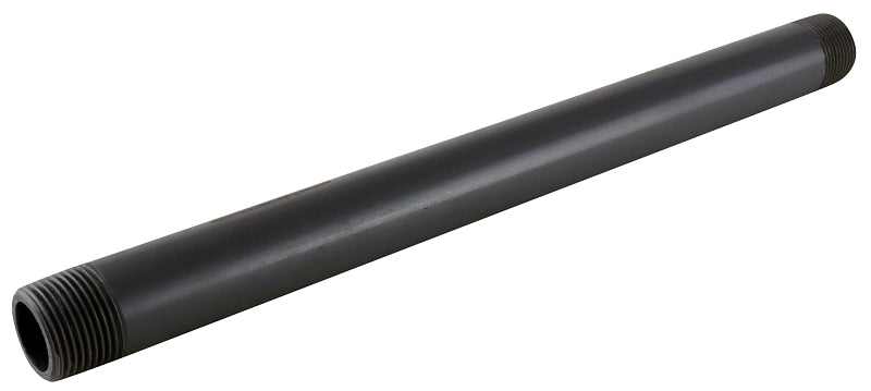 Genova P-34-12 Pipe Nipple, 3/4 in, MIP, PVC, Gray, SCH 80 Schedule, 12 in L