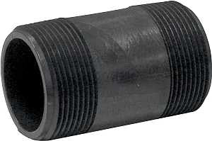 Genova P-112-3 Pipe Nipple, 1-1/2 in, MIP x MIP, PVC, Gray, SCH 80 Schedule, 3 in L