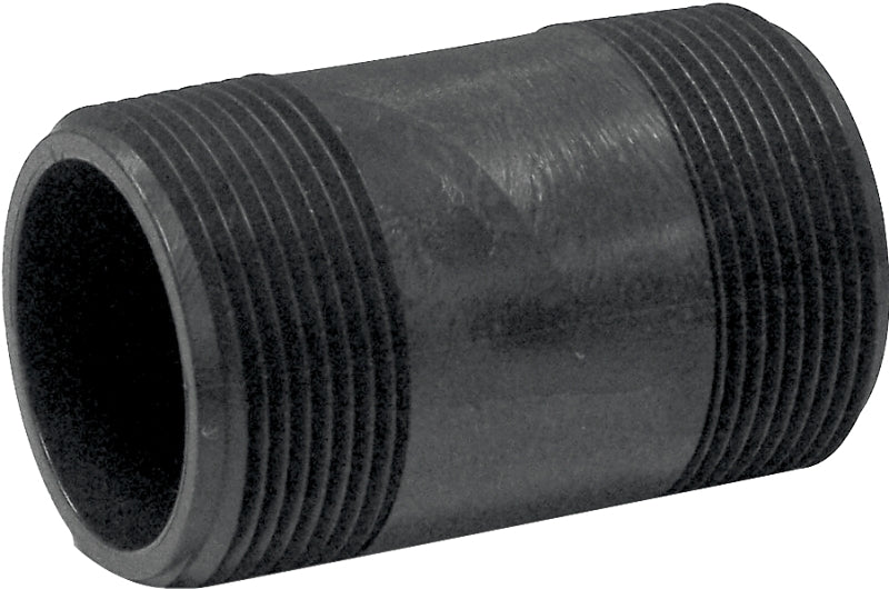 Genova P-112-3 Pipe Nipple, 1-1/2 in, MIP x MIP, PVC, Gray, SCH 80 Schedule, 3 in L