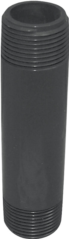 Genova 300 Series P-12-5 Pipe Nipple, 1/2 in, MIP, PVC, Gray, SCH 80 Schedule, 5 in L