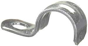 Halex 26156 Conduit Strap, 2 in, 1-1/8 in L, Steel, Galvanized
