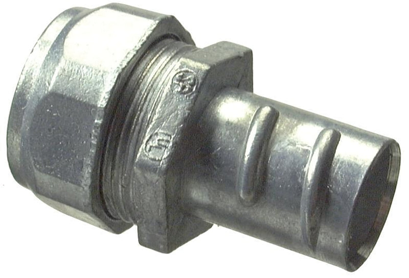 Halex 20491 EMT/Flex Combination Coupling, 1/2 in, 1 in OD, Zinc