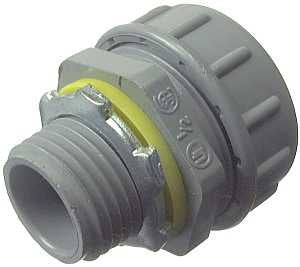 Halex 27621 Conduit Connector, 1/2 in, PVC