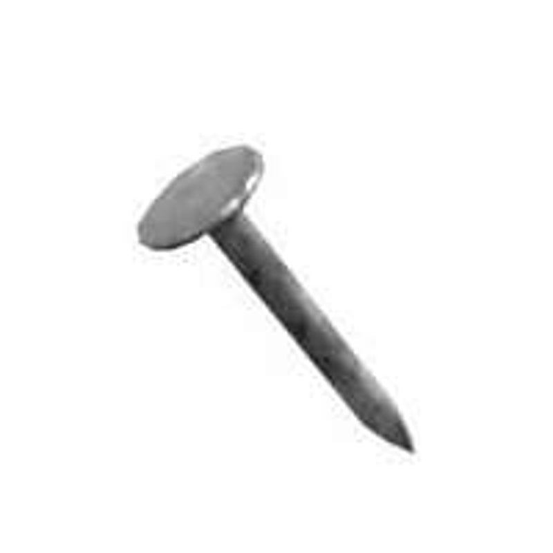 ProFIT 0132049 Hand Drive Roofing Nail, 7/8 in L, Flat Head, 11 ga, Steel, 25 lb