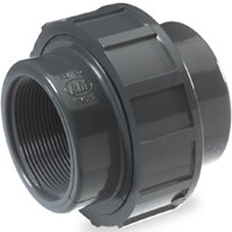 NDS U-1500-T Pipe Union, 1-1/2 in, FPT, Gray, SCH 80 Schedule, 150 psi Pressure