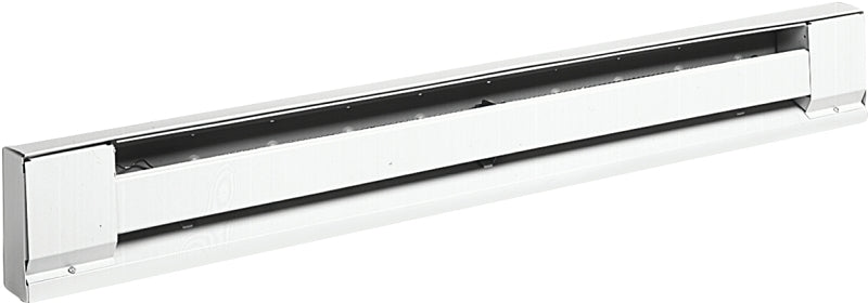 TPI 2900S Series H2910-048SW Baseboard Heater, 3.6, 4.2 A, 208/240 V, 3413, 2550 Btu/hr BTU, White
