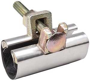 B & K 160-607 1-Bolt Pipe Repair Clamp, 1-1/2 in, Stainless Steel