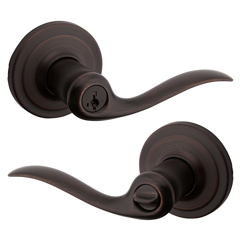 Kwikset Signature Series 740TNL 11PSMTCP Entry Lever, Venetian Bronze, Zinc, Residential, Re-Key Technology: SmartKey