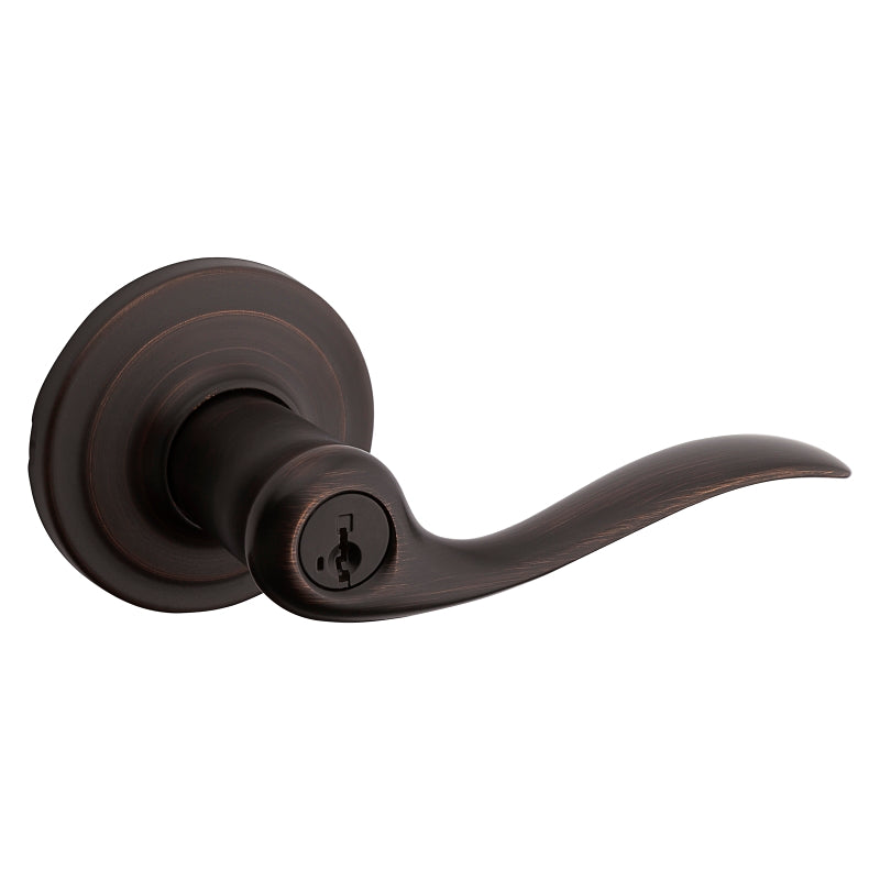 Kwikset Signature Series 740TNL 11PSMTCP Entry Lever, Venetian Bronze, Zinc, Residential, 2-3/32 in Projection