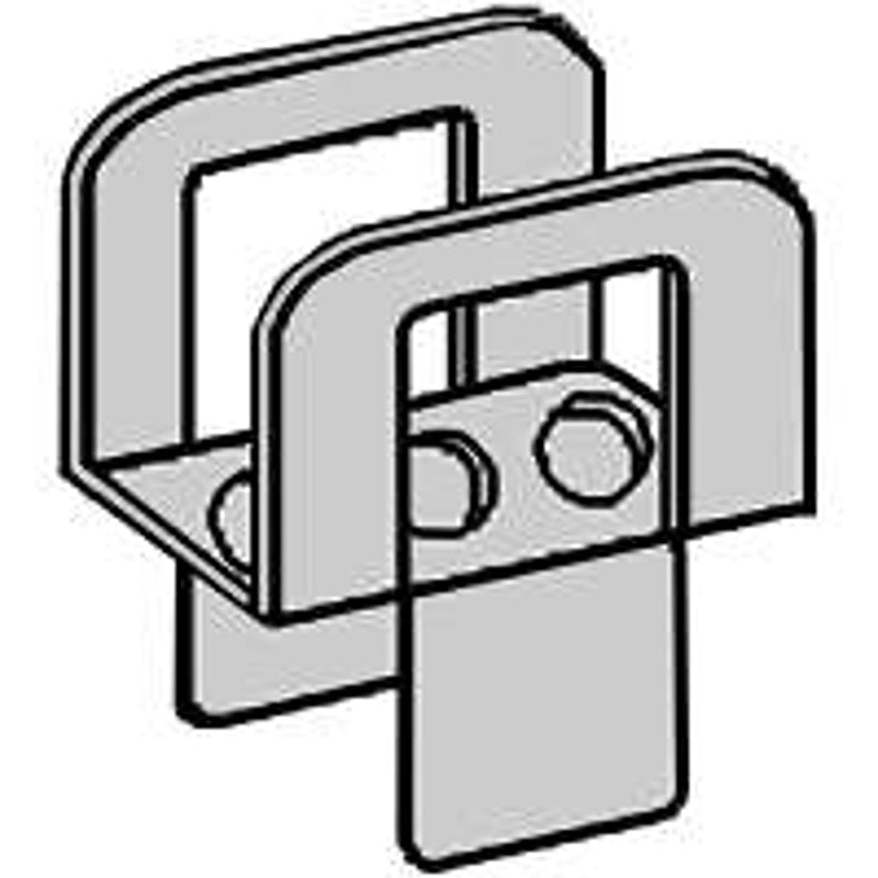 Tamlyn PCS58 Framing Plywood Clip, 40 with PC, 32 without PC Roof Span, 20 Thick Material, Steel, Galvanized