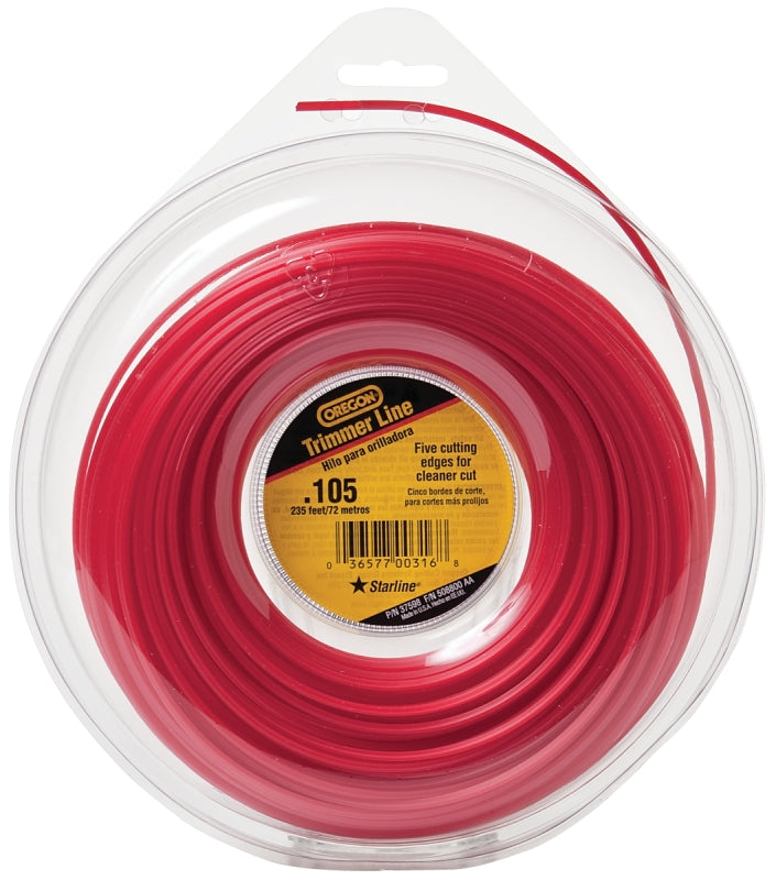 Oregon 619774/37598 Trimmer Line, 0.105 in Dia, 235 ft L, Co-Polymer