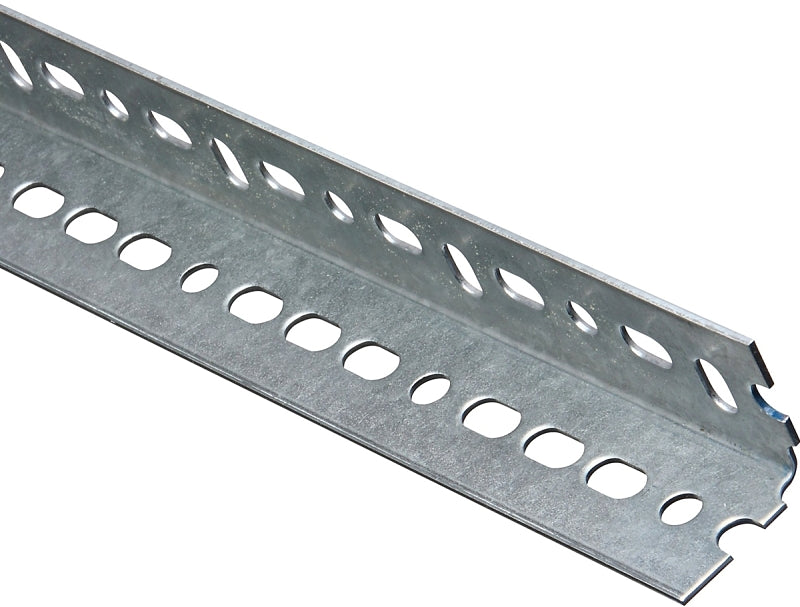 National Hardware 4020BC Series N180-083 Slotted Angle Stock, 1-1/2 in L Leg, 48 in L, 14 ga Thick, Steel, Galvanized