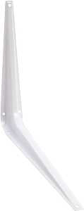 National Hardware 211BC Series N218-958 Shelf Bracket, 100 lb, 12 in L, Steel, White, Pack of 20