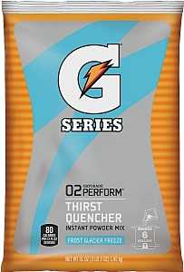 Gatorade 33676 Thirst Quencher Instant Powder Sports Drink Mix, Powder, Glacier Freeze Flavor, 51 oz Pack, Pack of 14