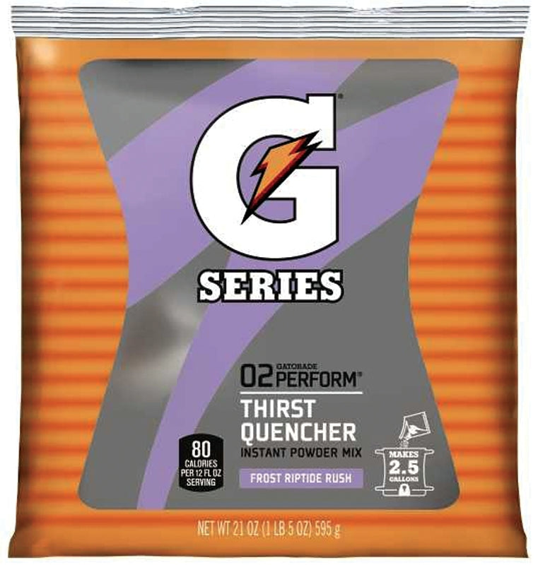 Gatorade 33673 Thirst Quencher Instant Powder Sports Drink Mix, Powder, Riptide Rush, 21 oz Pack, Pack of 32