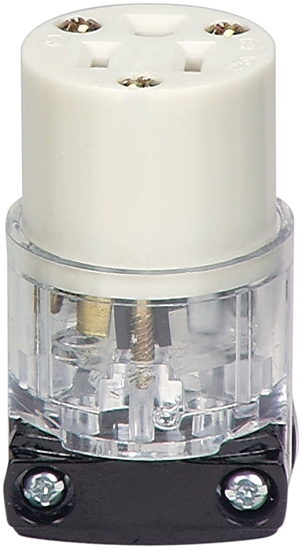Eaton Wiring Devices WD8269 Electrical Connector, 2-Pole, 15 A, 125 V, NEMA: NEMA 5-15, Clear