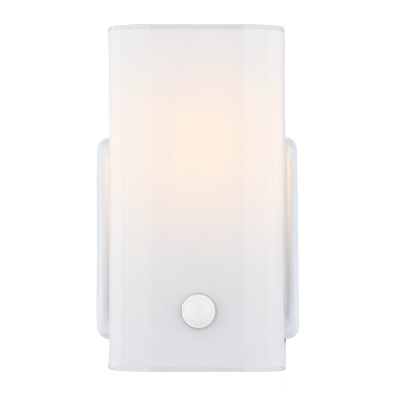 Boston Harbor V89WH01-4411H Wall Light Fixture, 75 W, 1-Lamp, A19 or CFL Lamp, Steel Fixture, White Fixture