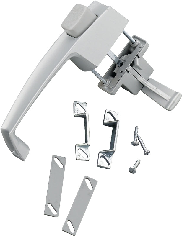Wright Products V398 Pushbutton Latch, 1-1/2 in Hole Spacing, 3/4 to 1-1/4 in Thick Door
