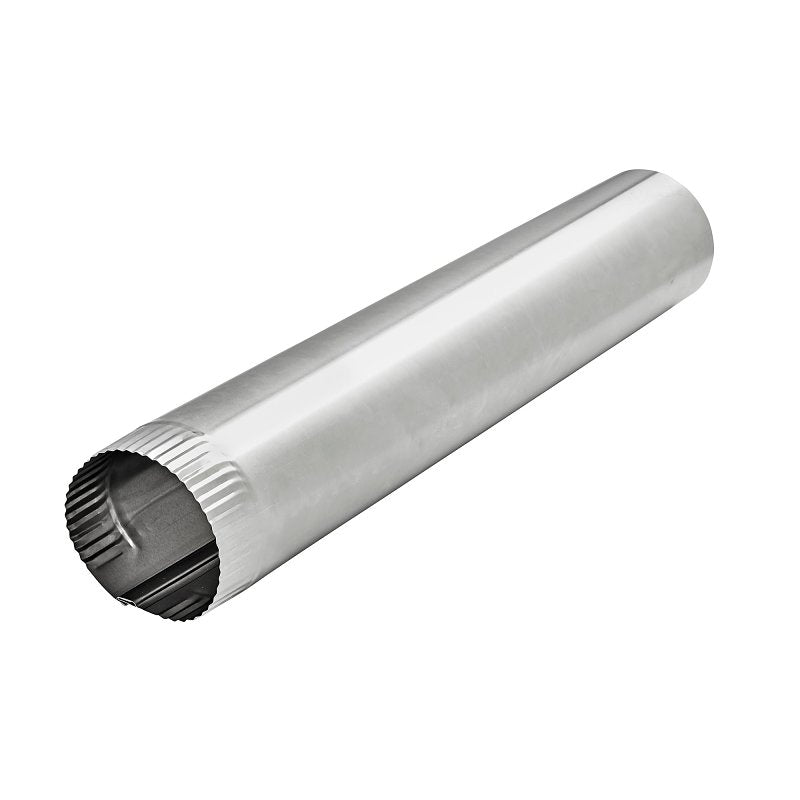 Lambro 229 Snap-Lock Pipe, 4 in Dia, 24 in L, 30 ga, Aluminum, Pack of 25