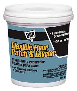 DAP 59184 Floor Leveler and Patch, Gray, 1 qt Tub