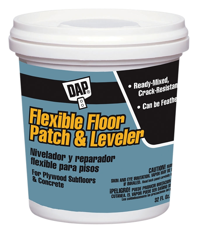 DAP 59184 Floor Leveler and Patch, Gray, 1 qt Tub