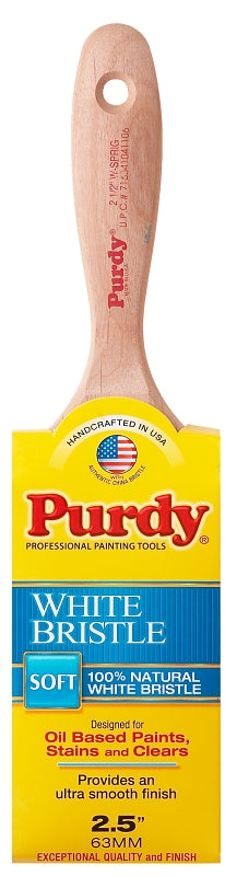 Purdy Sprig 380425 Trim Brush, 2-1/2 in W, Flat Brush, 2-7/8 in L Bristle, China Bristle, Beaver Tail Handle