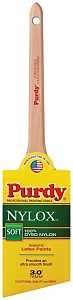 Purdy 144080230 Paint Brush, 3 in W, Angular Brush, 2-15/16 in L Bristle, Nylon Bristle, Rat Tail Handle