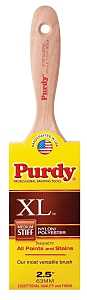 Purdy 144380325 Paint Brush, 2-1/2 in W, Flat Brush, 2-15/16 in L Bristle, Nylon/Polyester Bristle, Beaver Tail Handle