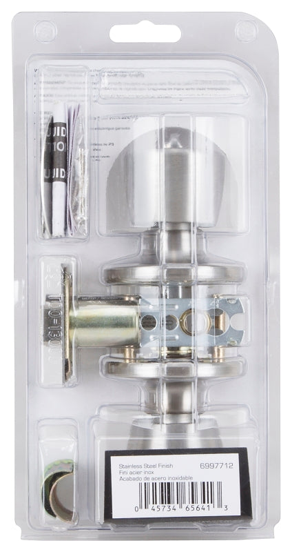 ProSource TS610V-PS Privacy Lockset, Tubular, Tulip Design, Stainless Steel